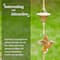 Glitzhome® 8.5ft. Faux Copper Patina Bird & Cup Rain Chain